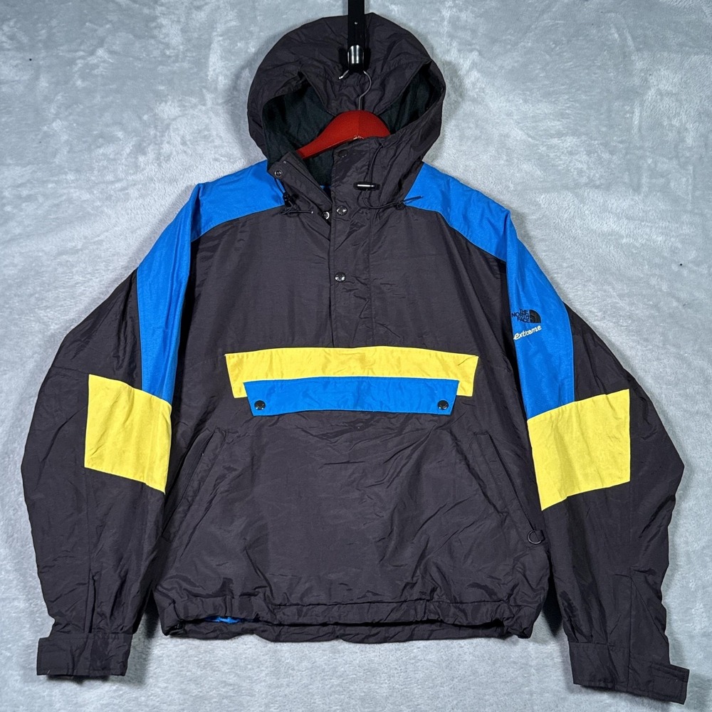 The North Face Extreme Jacket Mens Medium Black Colorblock Ski Anorak*